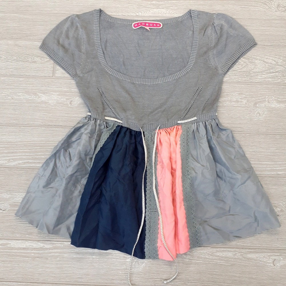 3/$20 Manoush women's short sleeve blouse s
